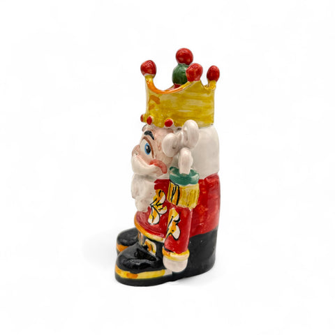 Schiaccianoci in Ceramica di Caltagirone – Dipinto a Mano H.15 x L.8 cm