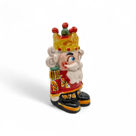 Schiaccianoci in Ceramica di Caltagirone – Dipinto a Mano H.15 x L.8 cm