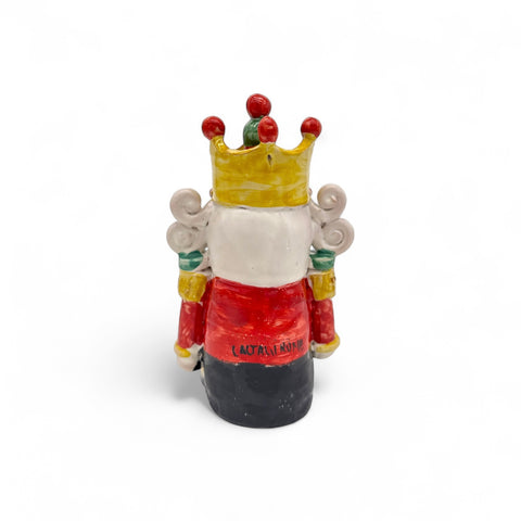 Schiaccianoci in Ceramica di Caltagirone – Dipinto a Mano H.15 x L.8 cm
