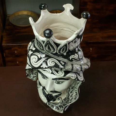 Décoration "Concordia" Marron foncé Noir H. 48 cm