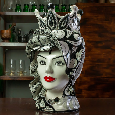 Décoration "Concordia" Marron foncé Noir H. 48 cm