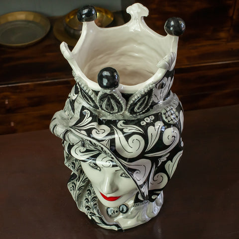 Décoration "Concordia" Marron foncé Noir H. 48 cm
