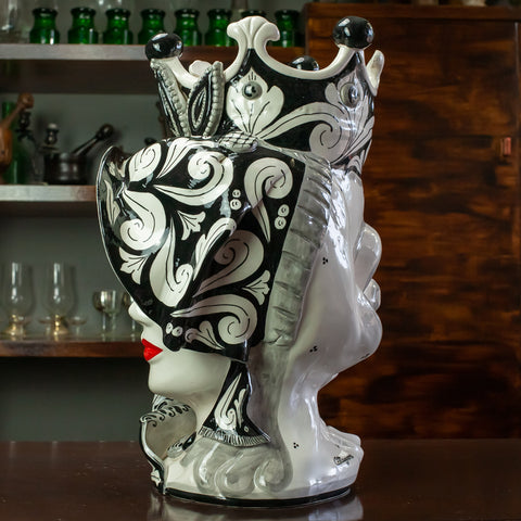 Décoration "Concordia" Marron foncé Noir H. 48 cm