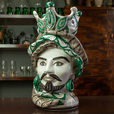 Décoration Vert "Concordia" Marron foncé H. 48 cm