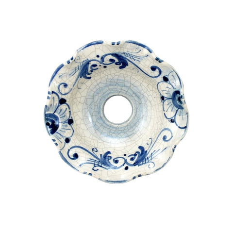 APPLIQUE PICCOLO DOPPIO IN FERRO BATTUTO E CERAMICA SICILIANA DI CALTAGIRONE