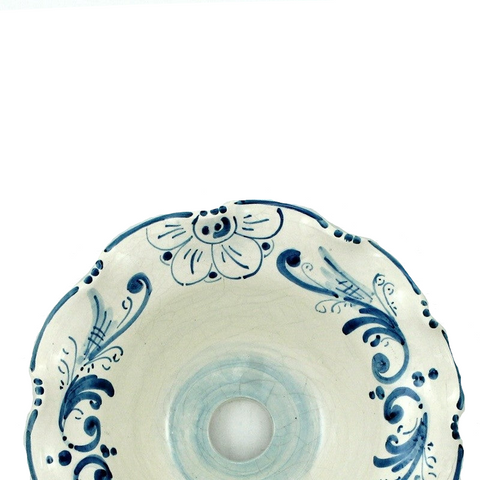 APPLIQUE MAXI IN FERRO BATTUTO E CERAMICA SICILIANA DI CALTAGIRONE