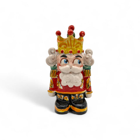 Schiaccianoci in Ceramica di Caltagirone – Dipinto a Mano H.15 x L.8 cm