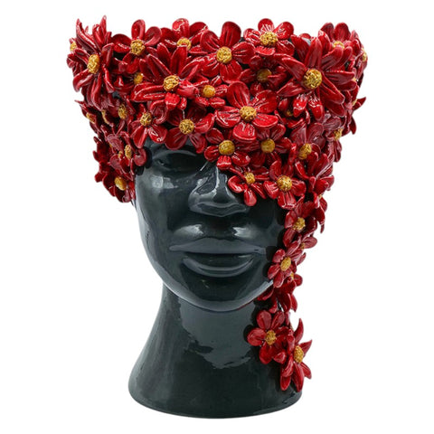 Testa di Moro Verus Volto Opaco Margherita rossa