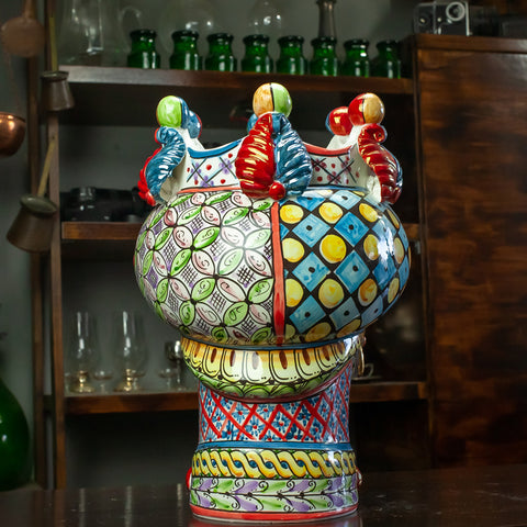 TESTA DI MORO CERAMICA SICILIANA CALTAGIRONE SICILY ART 42 CM