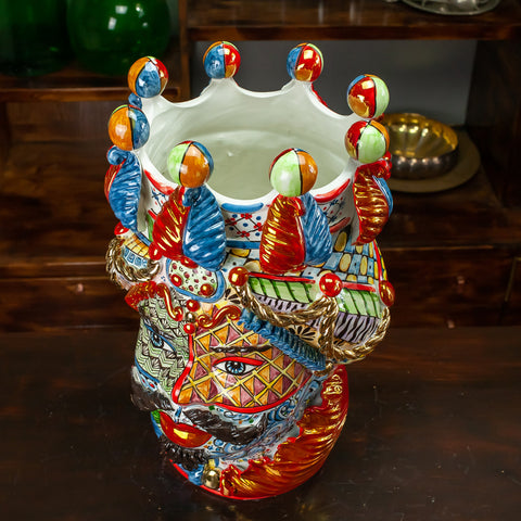 Moor Heads Sicilian Ceramics Caltagirone Sicily Art 48 cm
