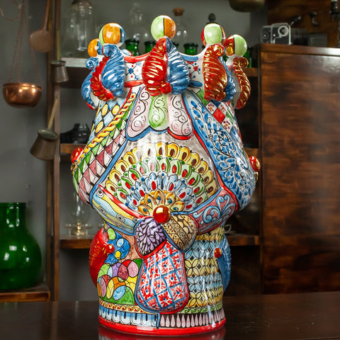 Moor Heads Sicilian Ceramics Caltagirone Sicily Art 48 cm