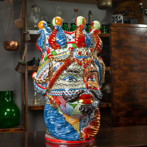 Moor Heads Sicilian Ceramics Caltagirone Sicily Art 48 cm