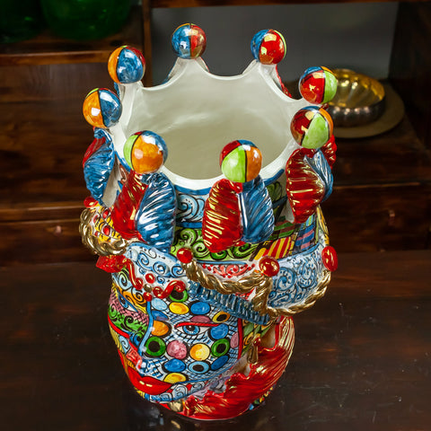 Moor Heads Sicilian Ceramics Caltagirone Sicily Art 48 cm