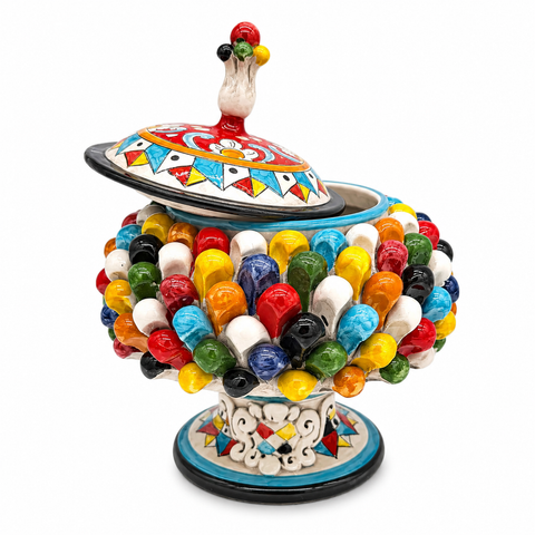 Biscottiera Pigna Multicolor in Ceramica – H.30 x L.25 cm