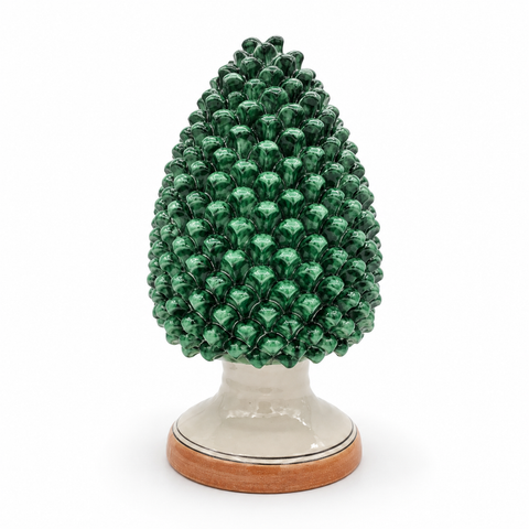 PIGNA IN CERAMICA SICILIANA VERDE CLASSIC 40 CM