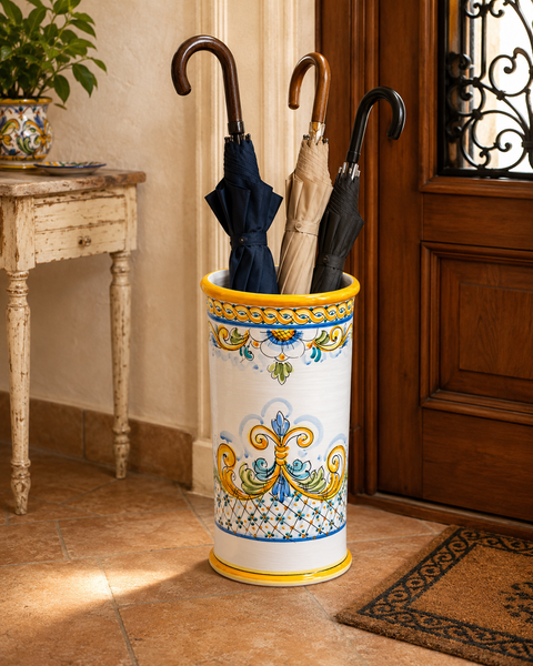Portaombrelli in Ceramica di Caltagirone H. 46 cm