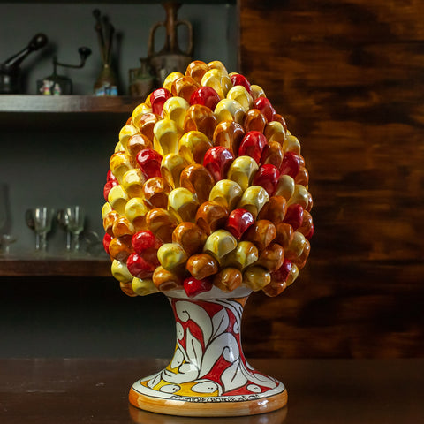 Pigne in ceramica siciliana Caltagirone Collezione Autunno - Varie Dimensioni
