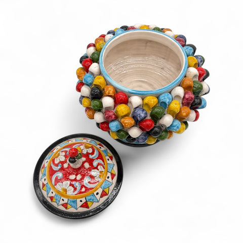 Portabiscotti Pigna Multicolor in Ceramica – H.30 x L.25 cm