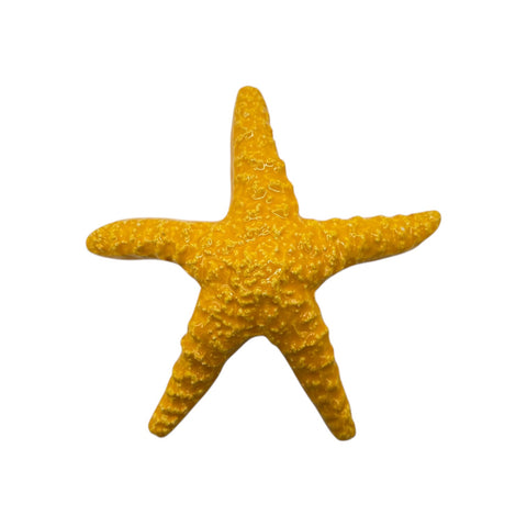 Stella marina gialla in ceramica da parete – 16 cm