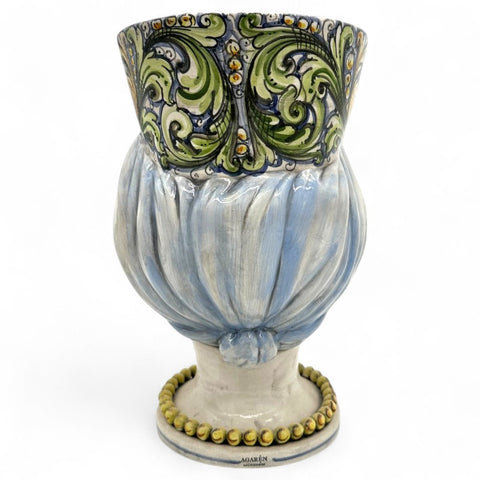 Testa di Moro in Ceramica Decorata a Mano - Uomo | H.35 x L.22 cm