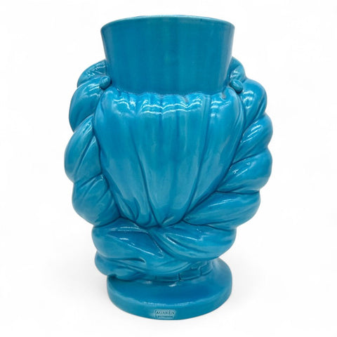 Testa di Moro Agare in Ceramica Blu - Uomo | H.36 x L.26 cm