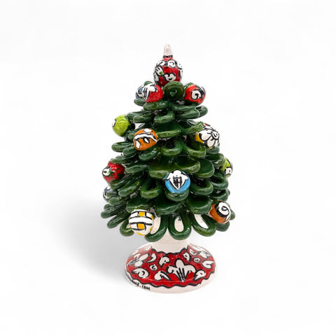 Albero di Natale in Ceramica Ornato – L 15 x H 27 cm