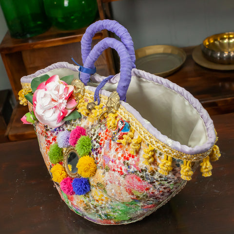 FLORAL ARTISAN SICILIAN COFFA – Teste Di Moro Siciliane