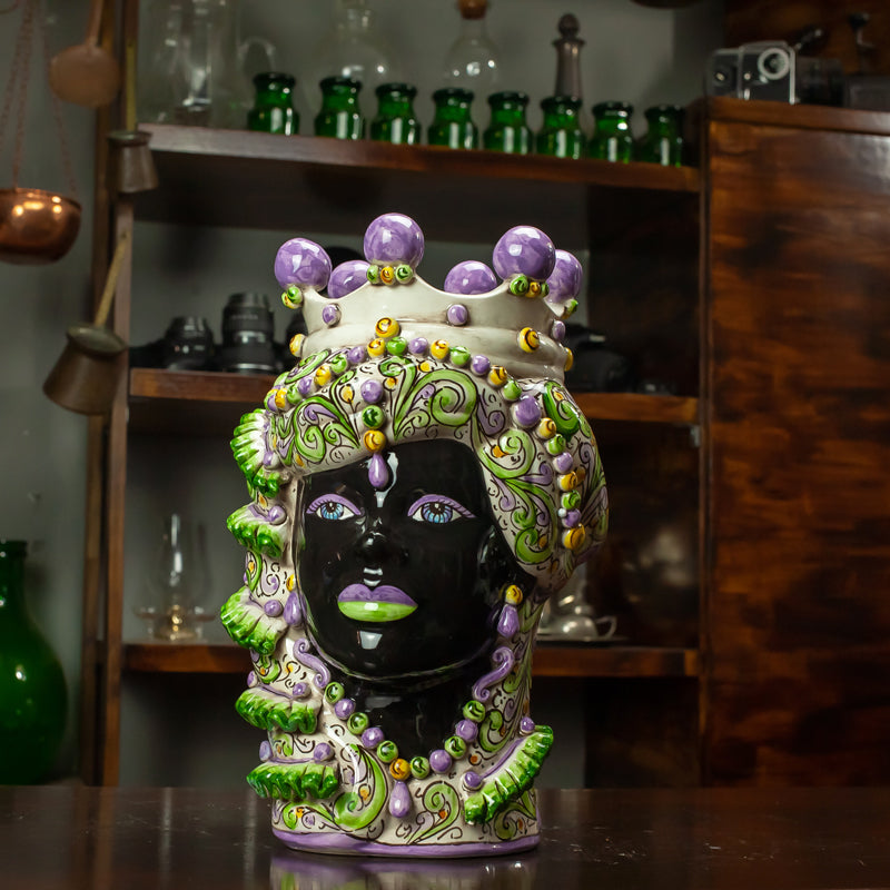 TESTA CERAMICA CALTAGIRONE VERUS "KORE" 35 CM