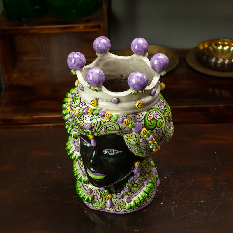 TESTA CERAMICA CALTAGIRONE VERUS "KORE" 35 CM