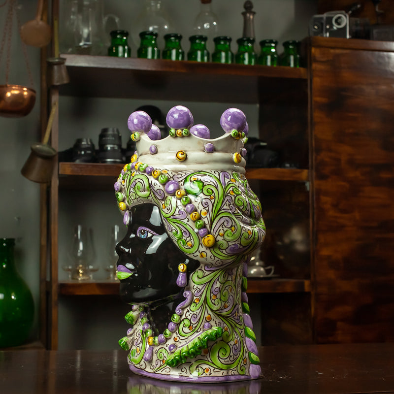 TESTA CERAMICA CALTAGIRONE VERUS "KORE" 35 CM