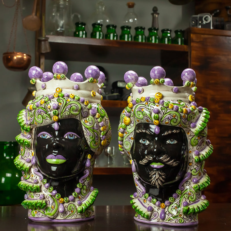 TESTA CERAMICA CALTAGIRONE VERUS "KORE" 35 CM