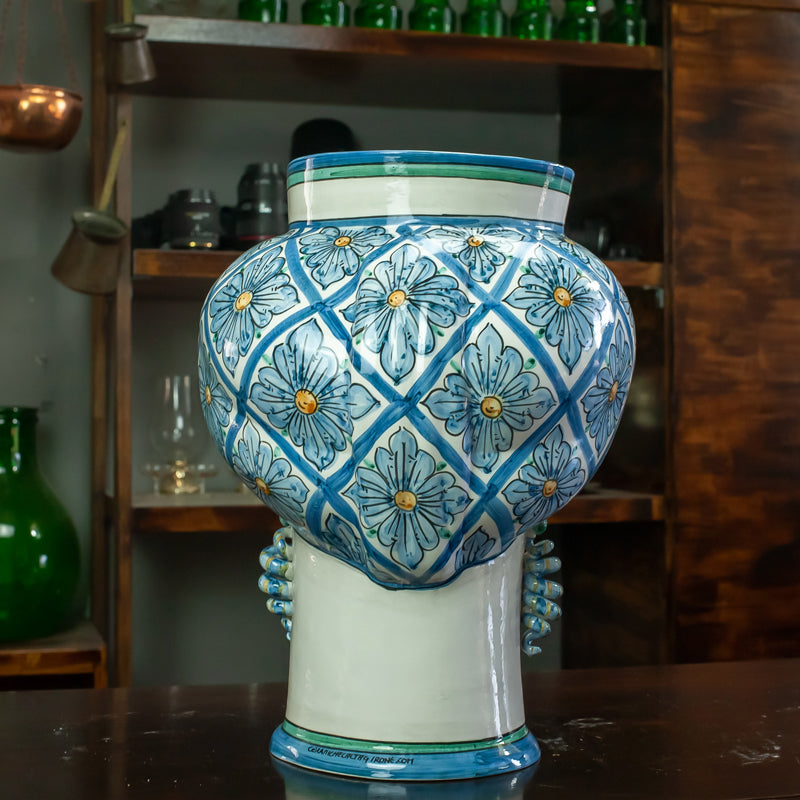 TESTA DI MORO SICILIANA CALTAGIRONE FIORI 40 CM