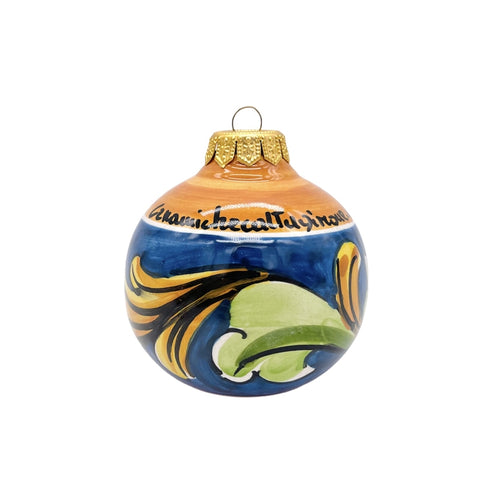 CHRISTMAS BALLS IN SICILIAN CERAMIC FROM CALTAGIRONE