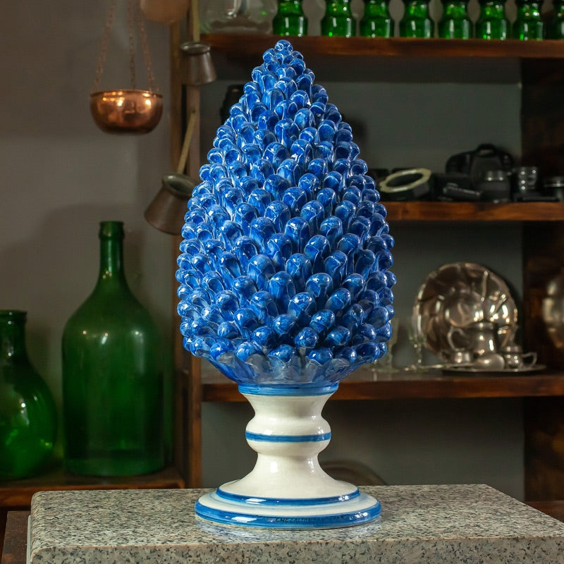 BLAUER CALTAGIRONE KERAMIK PIGNA 50 CM
