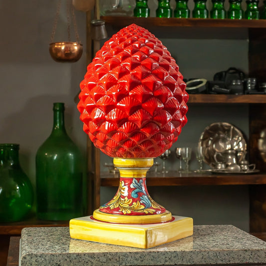 RED CALTAGIRONE CERAMIC PIGNA CM 52