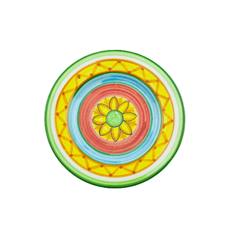 SET D'ASSIETTES EN CÉRAMIQUE SICILIENNE CALTAGIRONE FIORE - 3 PIÈCES